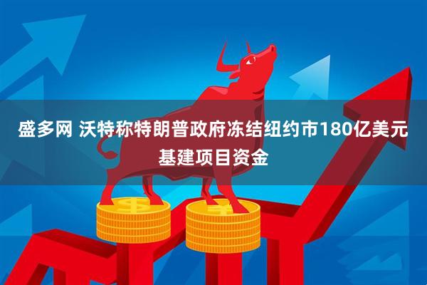 盛多网 沃特称特朗普政府冻结纽约市180亿美元基建项目资金